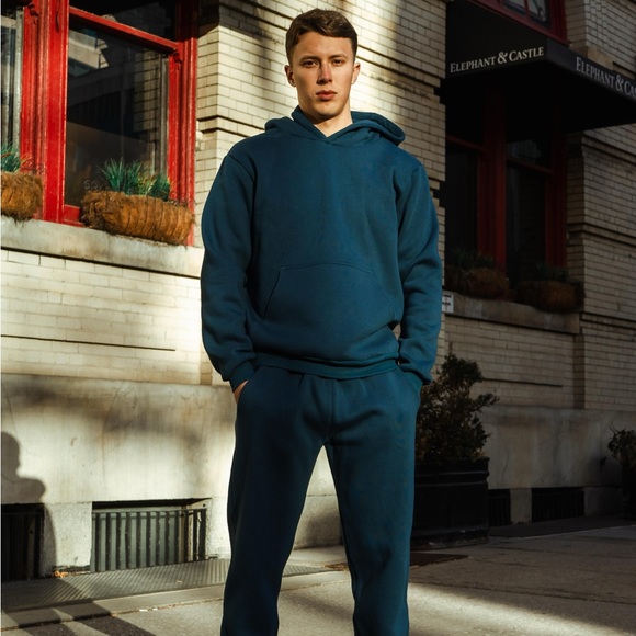 NEW blue warm hoodie & joggers sets, fleece model ❄️ - Picture 1 of 6